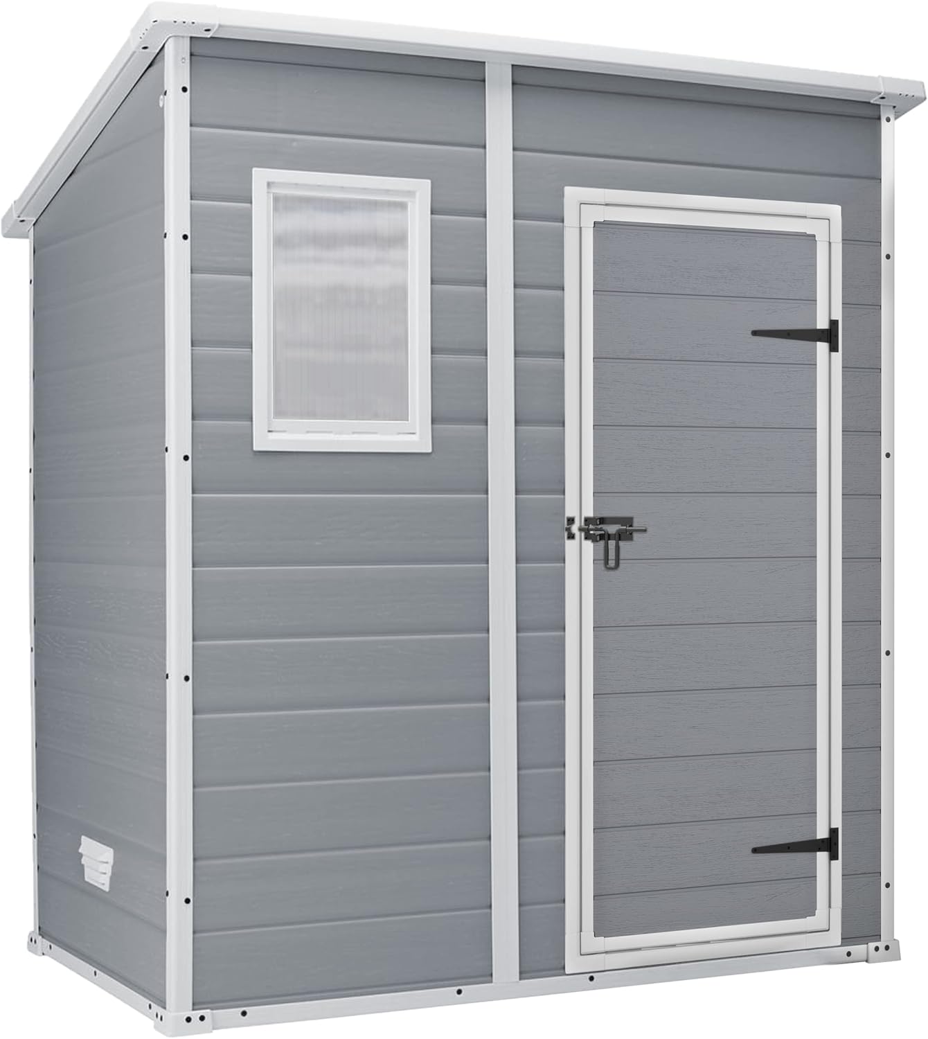 Keter Casetta Manor 4X3 Grigia In Resina Cm 128X94X196 H