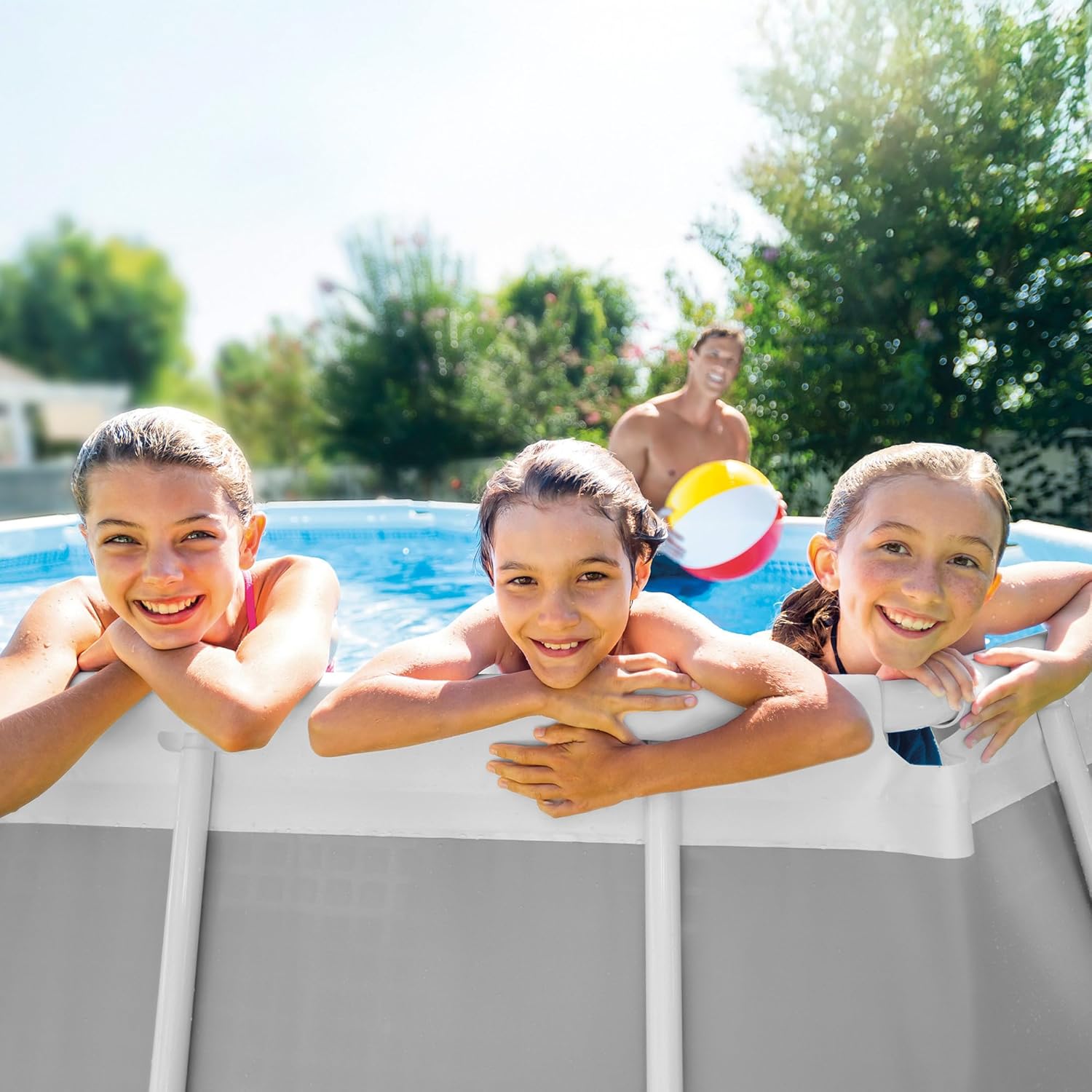 Intex 26796 Piscina Ovale, Grigio, 503 x 274 x 122 cm, 13365 L