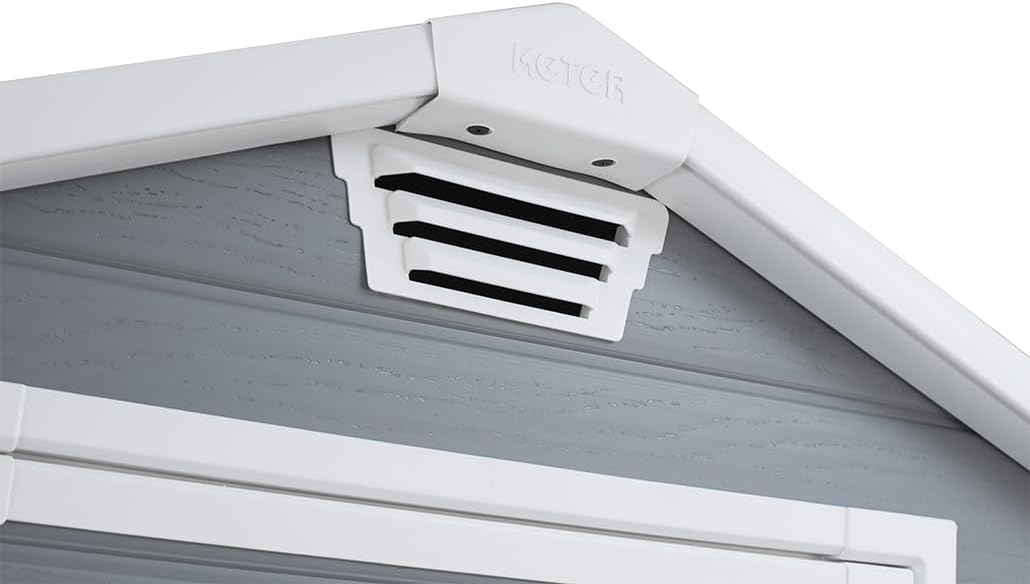 Keter Casetta Manor 4X3 Grigia In Resina Cm 128X94X196 H