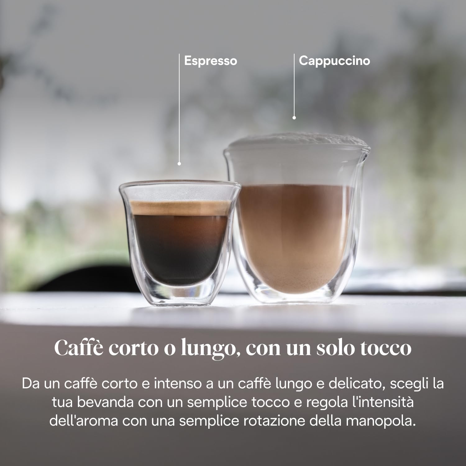 De'Longhi Perfetto Magnifica S ECAM11.112.B Macchina da caffè automatica per espresso e cappuccino, in chicchi o in polvere, con pulsanti di selezione diretta e spegnimento automatico, nera