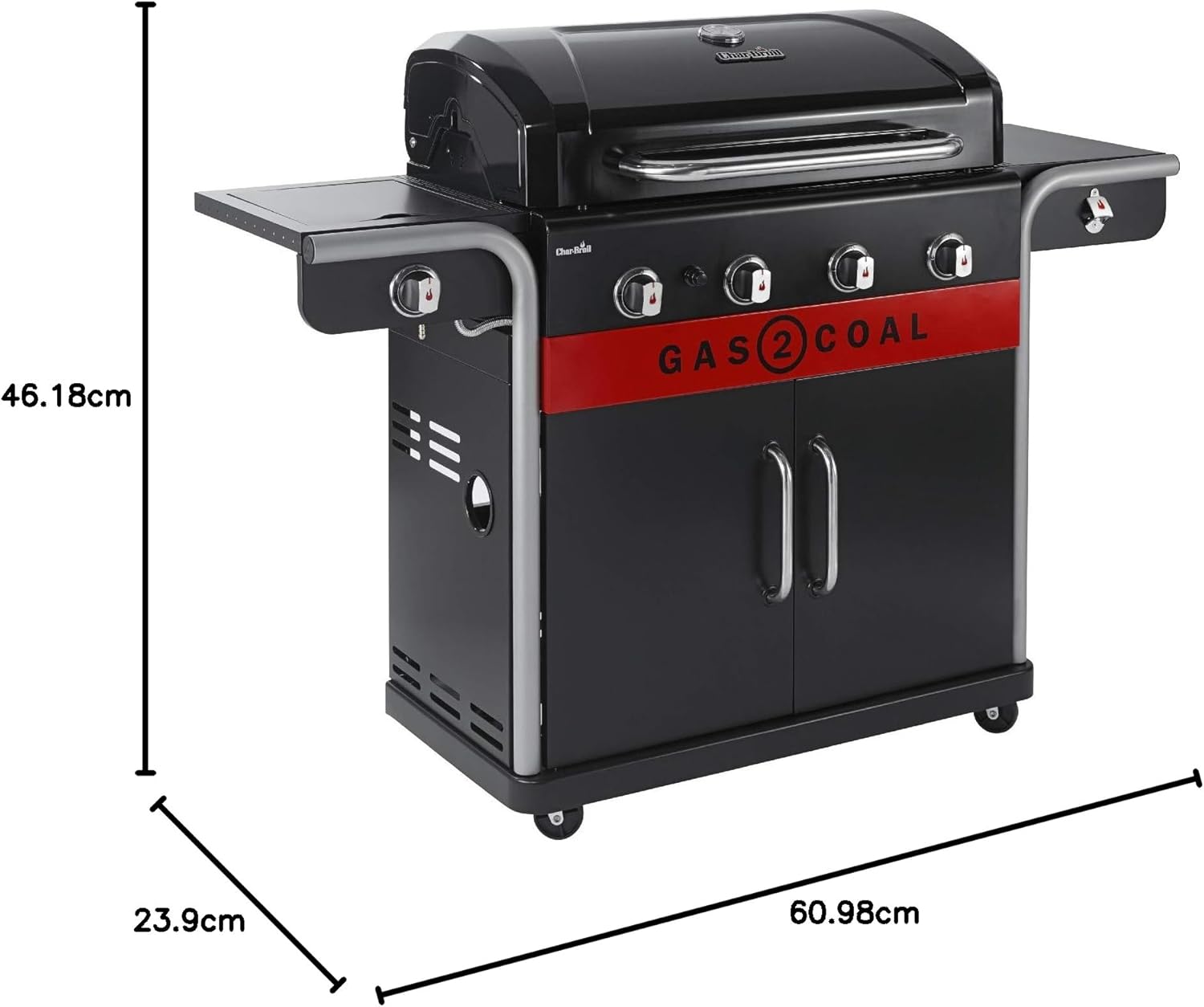Char-Broil Gas2Coal 440 Gas Barbecue Black