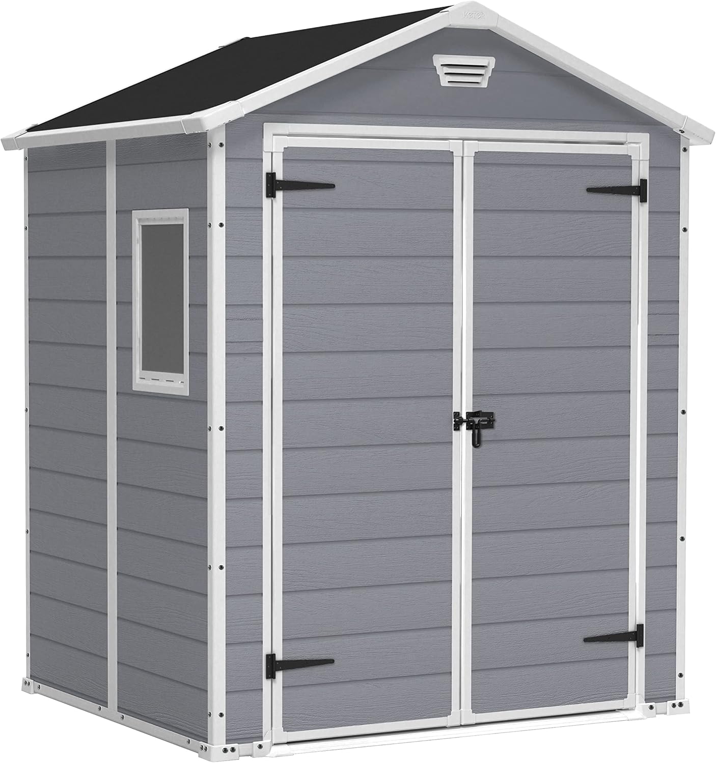 Keter Casetta Manor 4X3 Grigia In Resina Cm 128X94X196 H