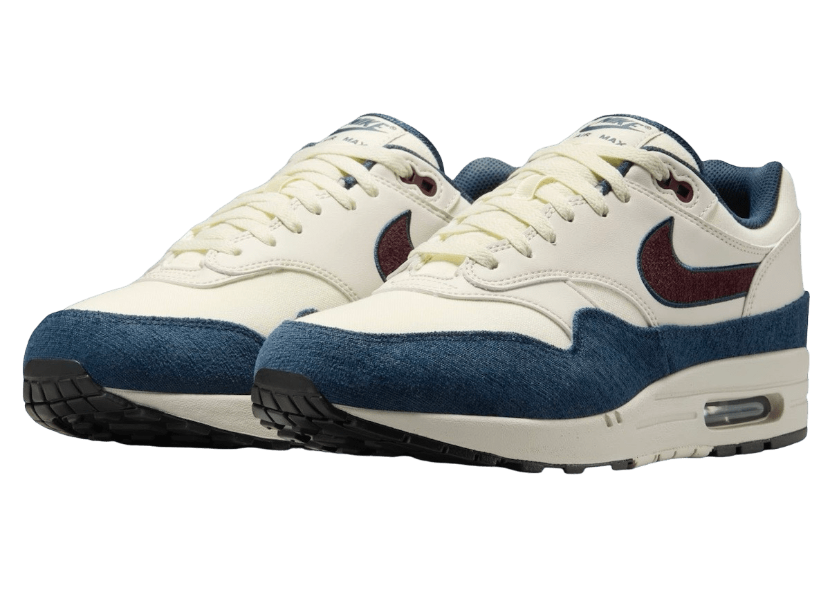 Nike Air Max 1 Coconut Milk Burgundy Crush Navy