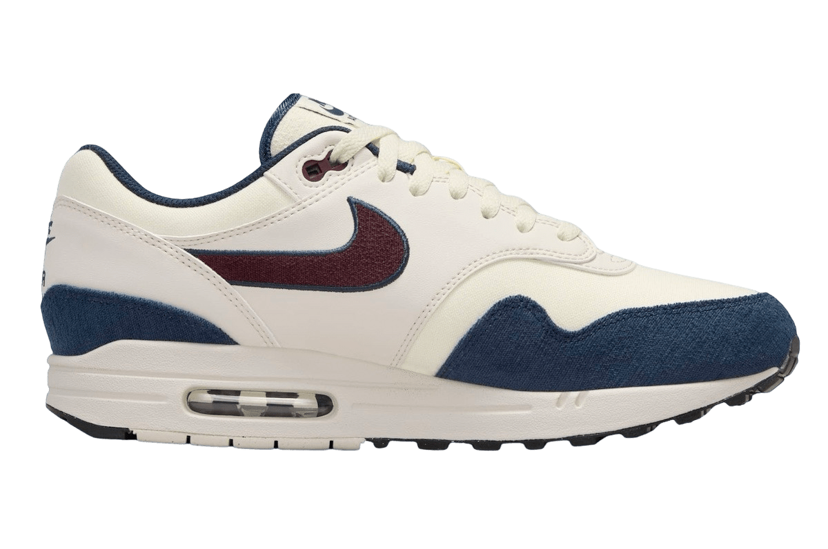 Nike Air Max 1 Coconut Milk Burgundy Crush Navy